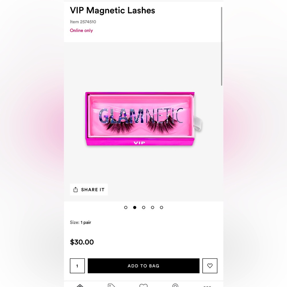 Brand new GLAMNETIC EYELASHES set of two